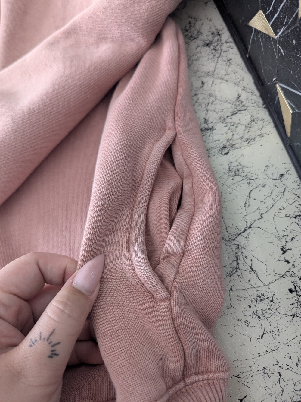 aerie Pink Mock Neck Sweater - Picture 3 of 3